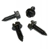 Screws for Securing License Plates Frames and Covers on Domestic Cars and Trucks (Black Zinc Plated)