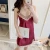 Import Sexy pajamas female summer ice silk thin contracted lacy skirt sling belt sleep skirt hot temptation wine red home clothes from China