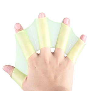 Silicone Swimming Flippers Hand Swim Web gloves size Fins Paddle Dive