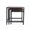 Simple Construction Side Tables Mango Wood Gold Nightstands Bedside Table Bedroom Furniture