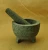 Import SM724 three legged natural granite stone mortar and pestle set from China
