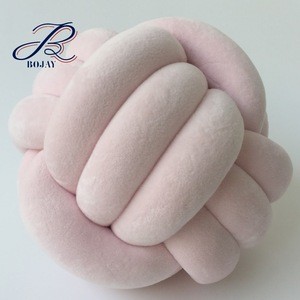 Small Knot Pillow Velvet Pillow Soft Toy Knot Cushion with hollow fiber filled Super Chunky Knot Seat Cushion