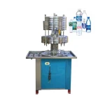 Small Scale PET Plastic Glass Bottle Liquid Filler 12 Heads Semi Automatic Filling Machine