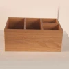 Small size cute desktop wood storage box desk organizer
