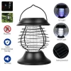 Solar Powered UV Bug Trap LED Garden Light Lamp Mosquitoes Insect Zapper Killer Camping Lantern