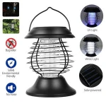 Solar Powered UV Bug Trap LED Garden Light Lamp Mosquitoes Insect Zapper Killer Camping Lantern