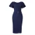 Import Solid color round neck formal party dress commuter dress from China