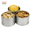 Source manufacturers round tinplate box dessert cake food tin cans gold tin box round tea tin can