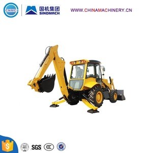 Special Design Backhoe Loader With Both Front and Rear Telescopic Boom and Digger with CE