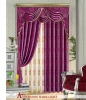 special design jacquard window curtain with fancy valance