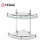 Import Stainless Steel Bathroom Corner Shelf High Quality Glass Shelf from China