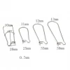 Stainless Steel Kidney Ear Wire Hooks Hoop Earrings Findings Beading Hoops Components for Jewelry Earrings Making