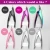Import Stainless Steel Professional Nail Art Clipper Manicure Colorful Nail Art Tools U word False Tips Straight Nail Edge Cutters from China