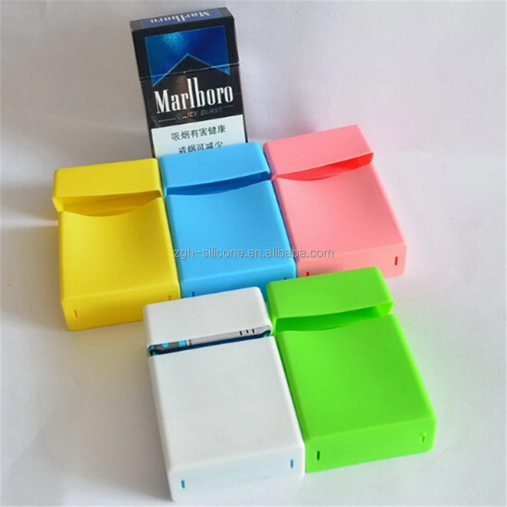 Standard Size 20 pieces Soft Customized Cigarette Case Box Silicone Cigarette Pack Cover