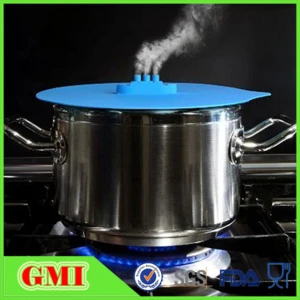Steam Ship Steaming Lid Cooking Tool Silicone Pan Lid Boil Over Spill Stopper Cover Orange Blue Green Safe Pot Lid
