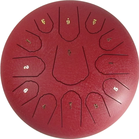 Steel tongue drum 12 inches 13 notes Ethereal drum Stainless drum  Hand pan Factory wholesale
