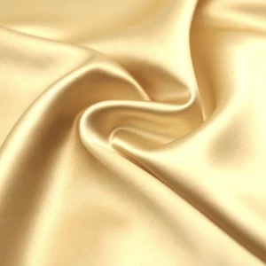 Stock 85GSM 97%Polyester 3%Spandex Stretch Satin Imitation Silk Satin Fabric