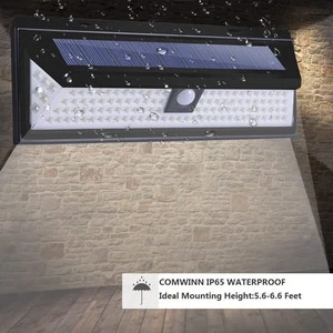 Super Bright 118/120 Led High Quality Solar Motion Sensor Outdoor lights Ip65 Led Street Light