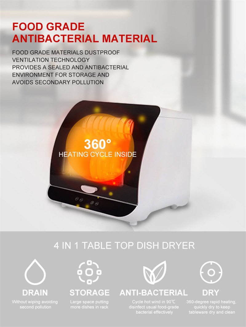 Superior Quality Newest Design Uvc Disinfection Electric Dish Sterilizer Cabinet