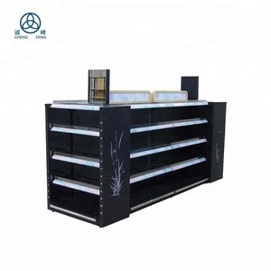 supermarket showy beauty corrugated display rack and cosmetic shelf