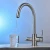 Import Supplier 304 stainless steel purifier faucet 3 way kitchen faucet for drinking water RO water faucet from China