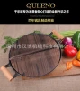 Supply wooden handle 36cm thick, non-smoking pig ears iron wok wok wok pig iron manufacturers, wholesale