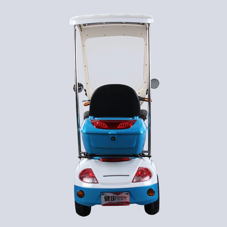 T418S Three Wheel ELectric Tricycle Handicapped Mobility Scooter with Roof