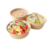 Take Away Food Packaging Bamboo Fiber Salad Bowl Disposable