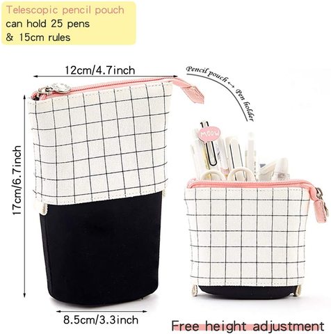 Legami - 2 in 1 Pencil Case in Soft Silicone, Kawaii, 6.3x18.5 cm, Panda Theme, Pencil Case and