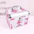 Import The new lady PU leather aluminium material is made drawer professional makeup box from China