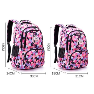 Three Set School Bags Backpack with Matching Lunch Box Bag Set for Kids School Girls