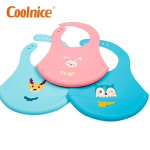 Toddler Feeding Pocket manufacturer waterproof silicone baby bib with pocket for baby