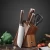 Import Top End Stainless Steel Wooden 5pcs Kitchen Knife Set For Wholesale from China