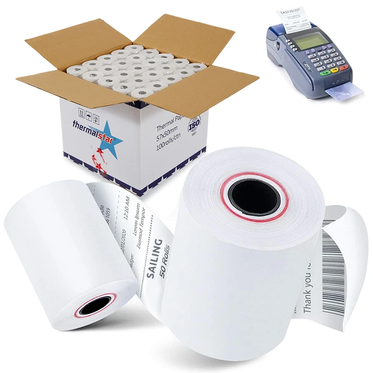 Top quality 80*80mm 58mm pos printer cash register thermal paper roll