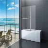 towel rail tempered clear glass bath screen