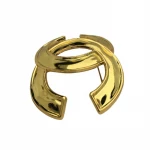Trade assurance gold brand metal craft tag with pin China supplier