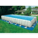 transparent pvc inflatable swimming pool cover / kids swim pool accessories circle inflatable / frame inflatable swimming pool