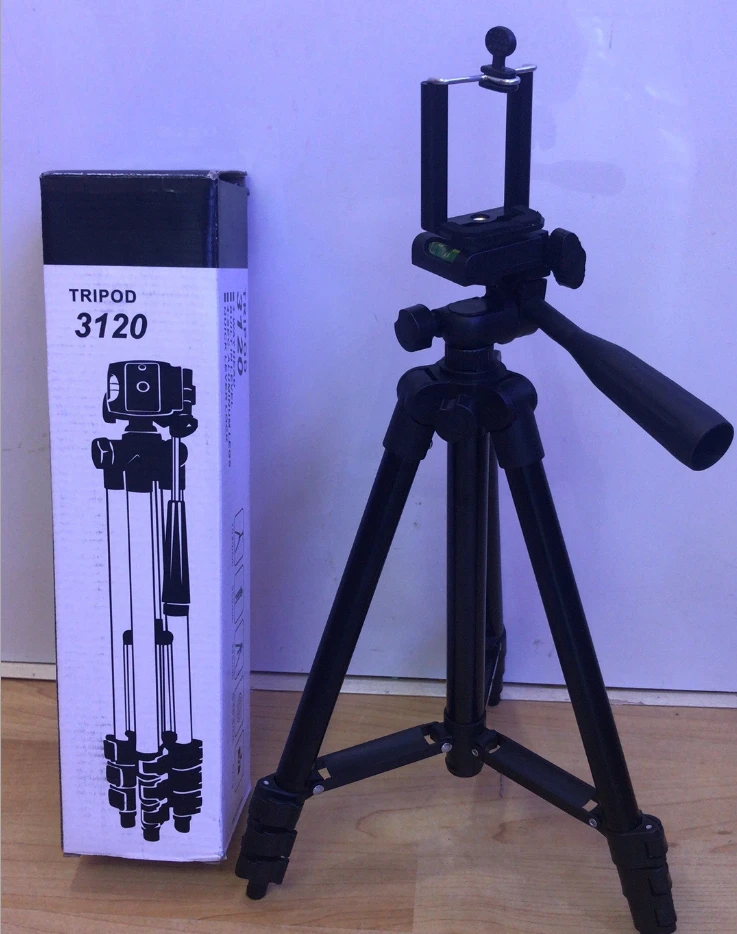 tripod best 3120 Mobile Camera Foldable Aluminium Smartphone Stand Tripod, support selfie live Streaming bracket tripod