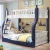 Import Twins double bunk bed desk wooden double bed adult children beds with study table and shelf from China