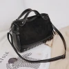 Two Colors Classic Matte Leather Women Shoulder Handbags Retro Rivet Crossbody Tote Bag