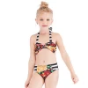 Two piece mom girls bikini sets sexy mother and daughter swimsuits floral print stripped family bathing suit