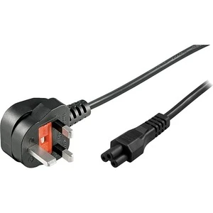 UK Plug (5 Amp) - IEC C5 Cloverleaf Power Cable 2m - P-UK5C5B2