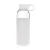 Import Unbreakable Heat Resistant White and Pink Glass Water Bottle With Silicone Sleeve from China
