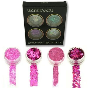 Unicorn Chunky Glitter Body Face Color Change Eco Glitter Star Decorations For Christmas