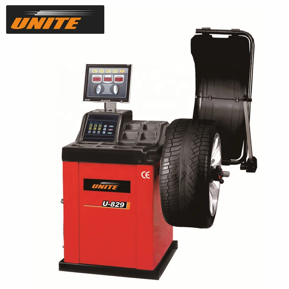 UNITE Car Wheel Balancer U-829 15&quot; LED Light &amp; Digital Display With Automatic Width Measuring Scale