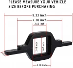 Universal 3'' Clamps Trailer Tow Hitch Mounting Bracket Kit for LED Backup Reverse Lights Rear Search Lighting Off Road Lights