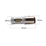 Universal 80W BA20D Led Motorcycle Headlight 3535 Chip 9V~28V 1920Lm White 8000K Fog Lamp Electric Car Turn light