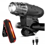 USB Charging Bicycle Light Installs in Seconds Without Tools, Powerful Bike Headlight Compatible For Mountain, Kids, Street,