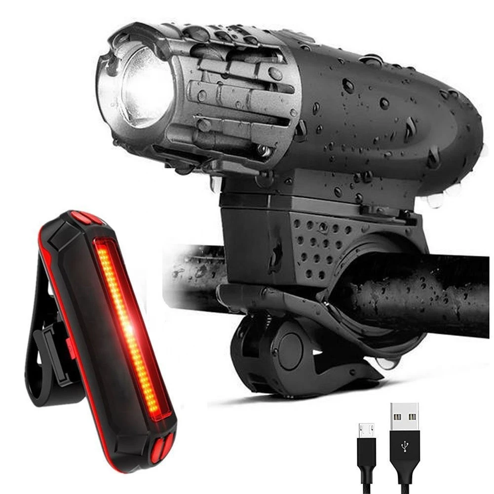 USB Charging Bicycle Light Installs in Seconds Without Tools, Powerful Bike Headlight Compatible For Mountain, Kids, Street,