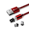 USB Magnetic Cable With 4pin Led for Type C usb Cable,Magnetic Usb 3 in 1 Cable Charger